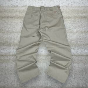 Vintage 90s Dickies Khakis Pants 874 34x29 Original Fit Oat Tan Work Wear